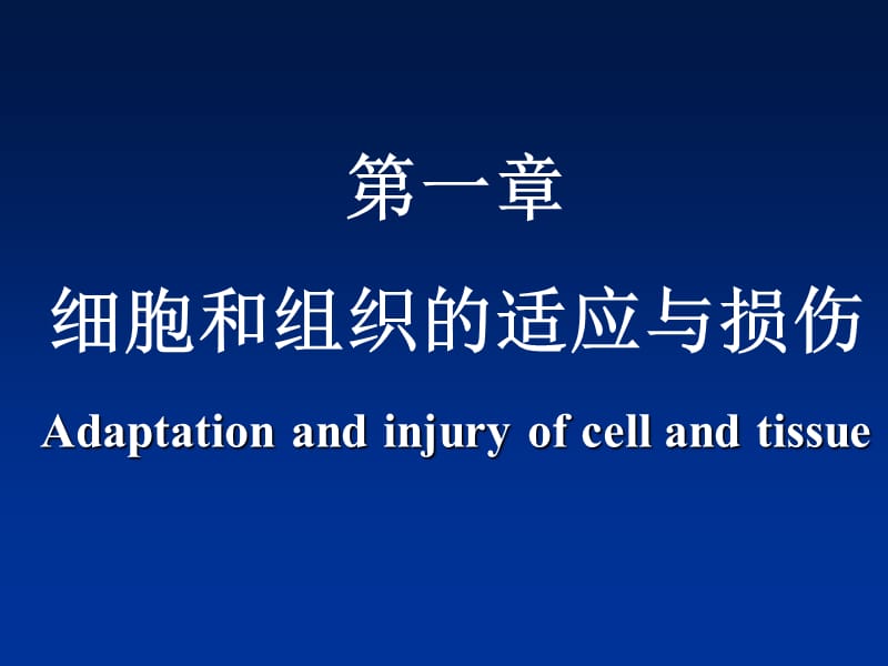 医学课件第一章细胞组织的适应和损伤2.ppt_第1页