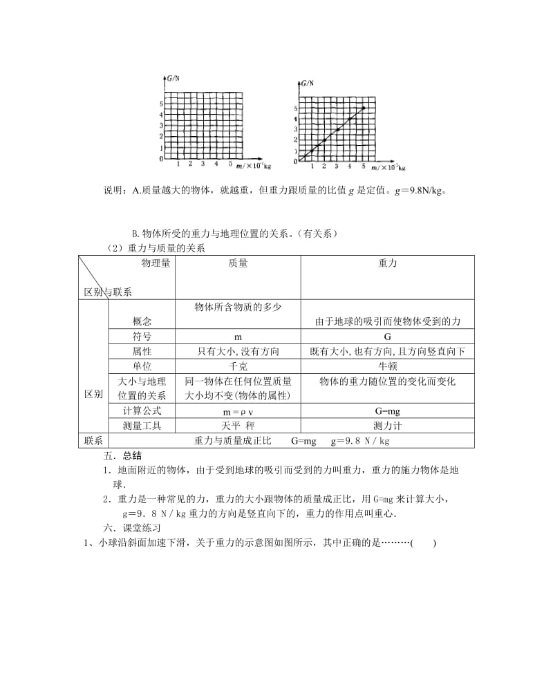 最新八年级物理下册重力教案汇编.doc_第3页