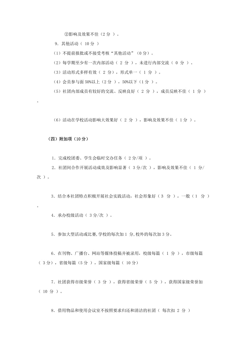 最新叶县高中学生社团考核细则汇编.doc_第3页