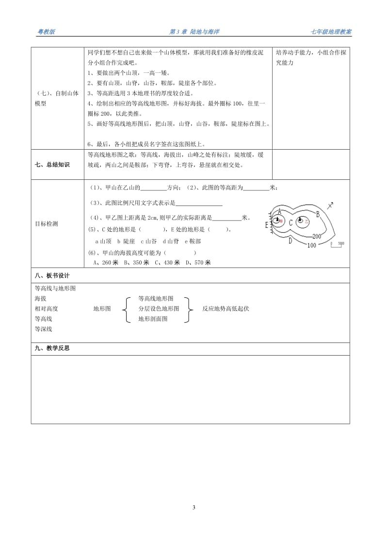 优课地理教案等高线与地形图[精选文档].doc_第3页