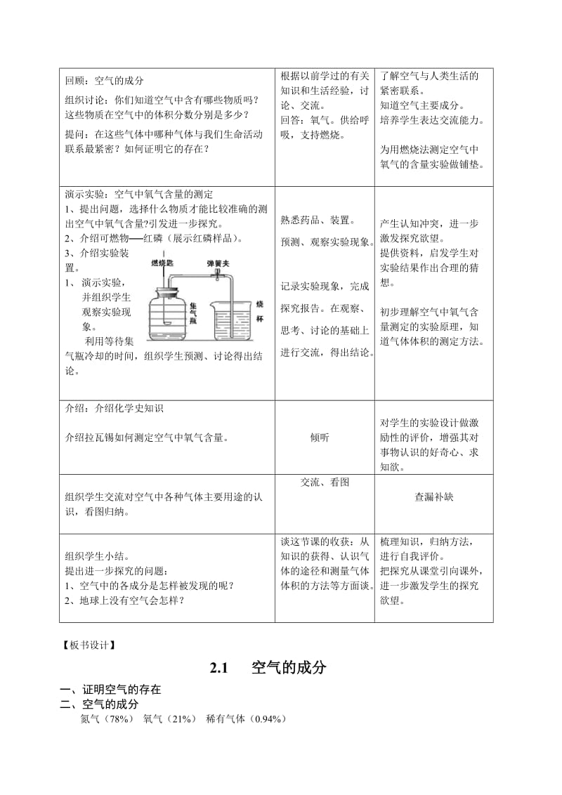 最新空气教学设计汇编.doc_第2页