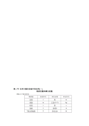 第二节化学计量在实验中的应用（学生资料）[精选文档].doc