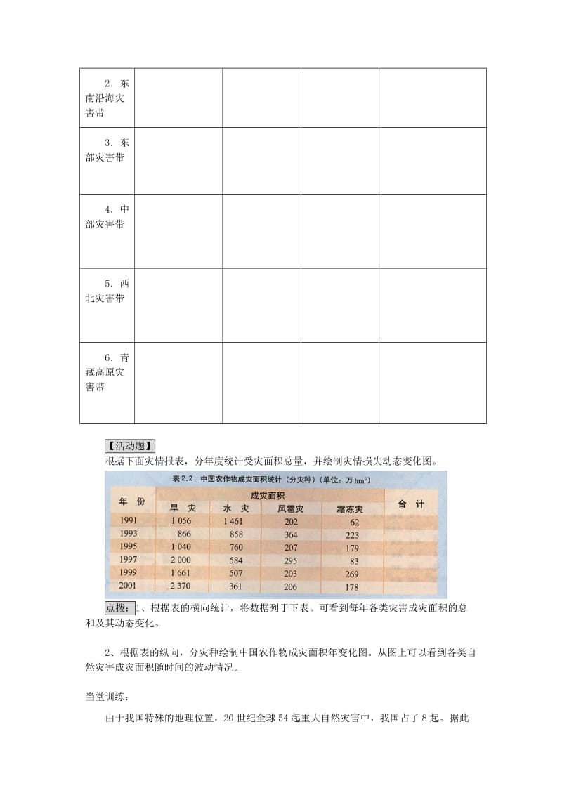 最新2.1中国自然灾害的特点学案名师精心制作资料.doc_第3页