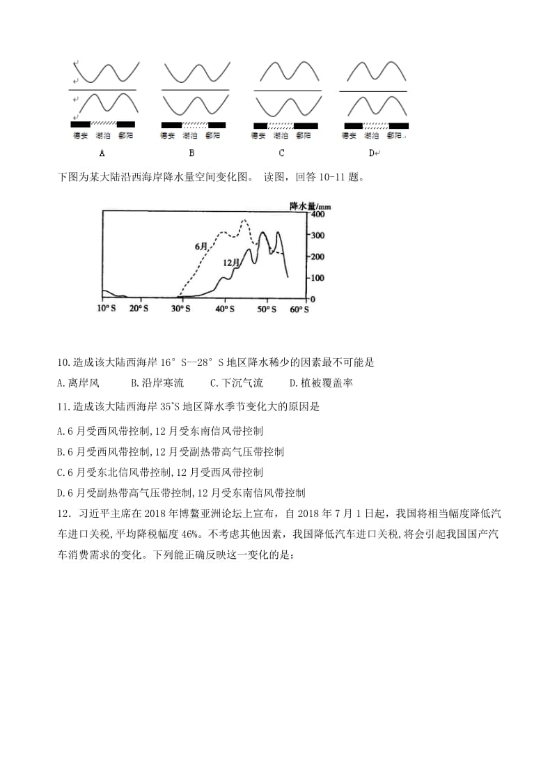 贵州省遵义航天高级中学2019届高三第二次模拟考试文科综合试卷(有答案)(1).doc_第3页