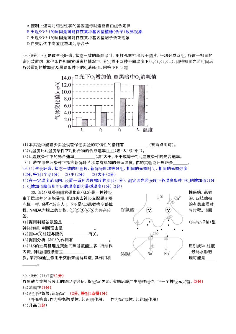 最新广东省惠州市2018届高三4月模拟考理综生物试题及参考答案.doc_第2页