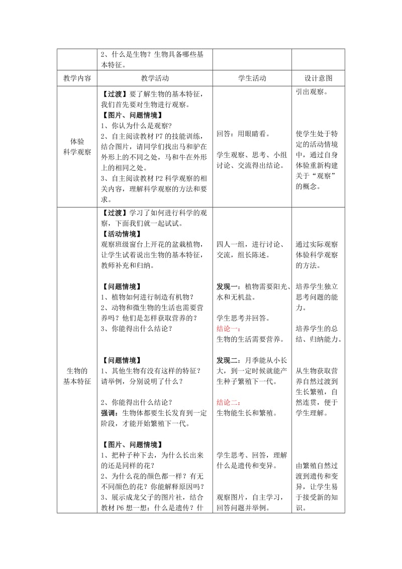 1.1.1生物的特征教学设计.doc_第2页