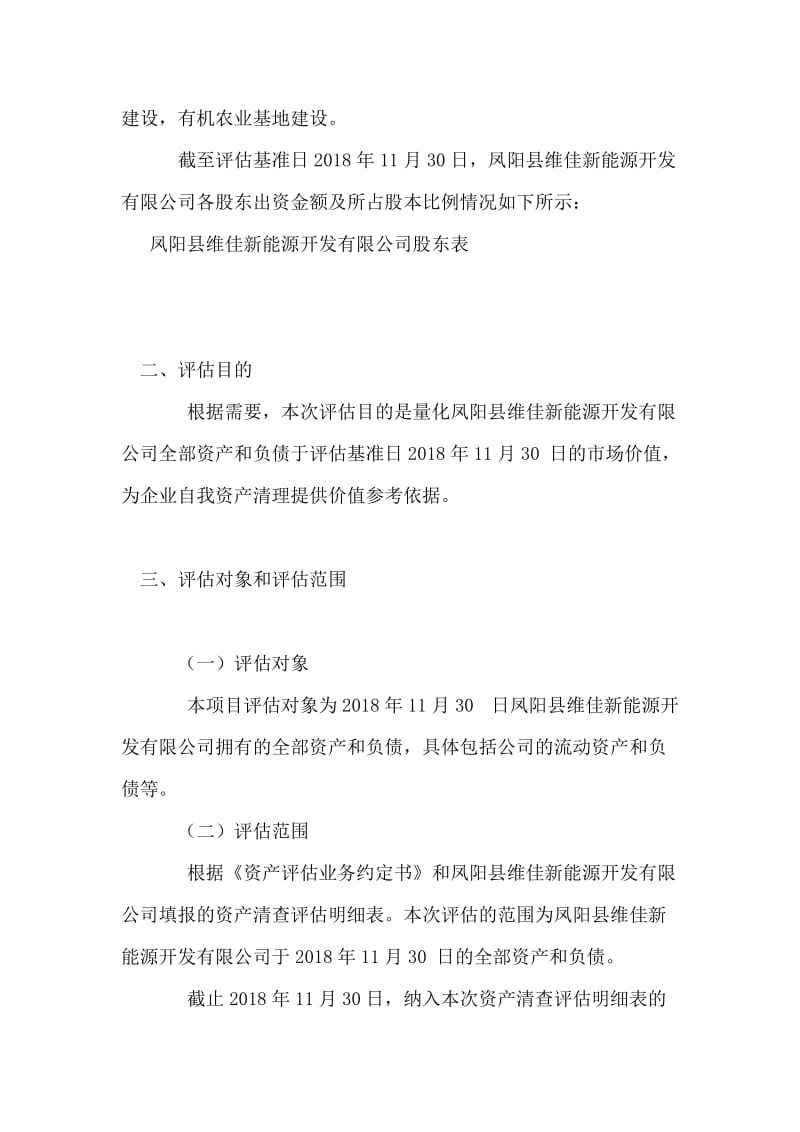 凤阳县维佳新能源开发有限公司资产评估报告书.doc_第2页