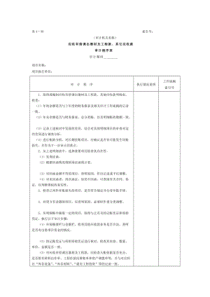 预付及应收款-应收、其他应收款款审计程序表（表格模板、doc格式）.doc