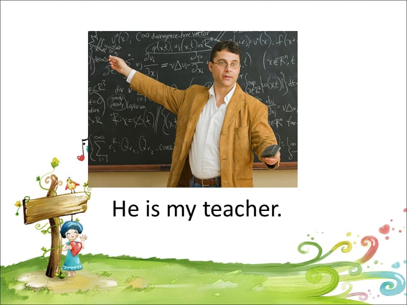 一年级上册英语课件-Lesson 8 My Teacher 冀教版（一起）-教学文档.ppt_第3页