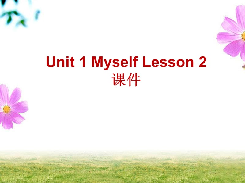 三年级上册英语课件-Unit 1 Myself Lesson 2 3｜人教新起点（2018秋）(共15张PPT).ppt_第1页