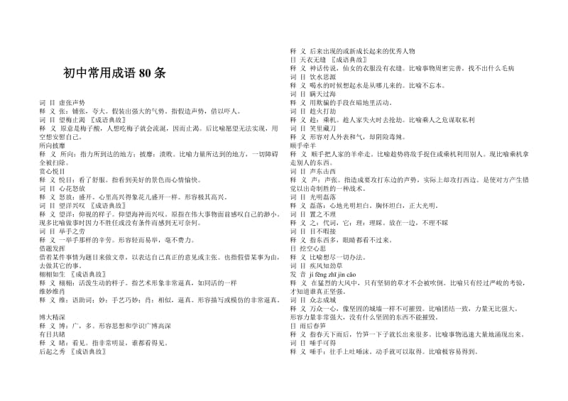 初中语文常用成语及解释.doc_第2页