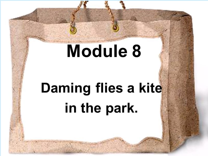 M8_U2_Daming_flies_a_kite_in_the_park.ppt_第1页