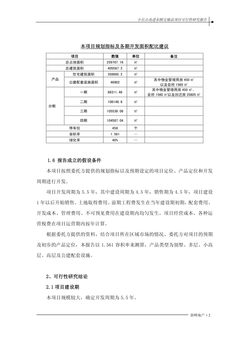 2013小长山岛进东颐宝臻品项目可行性研究报告.pdf_第2页