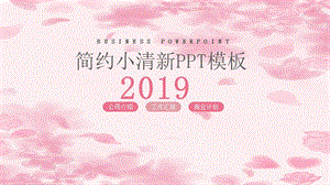 2019小清新韩范工作总结计划PPT模板.pptx