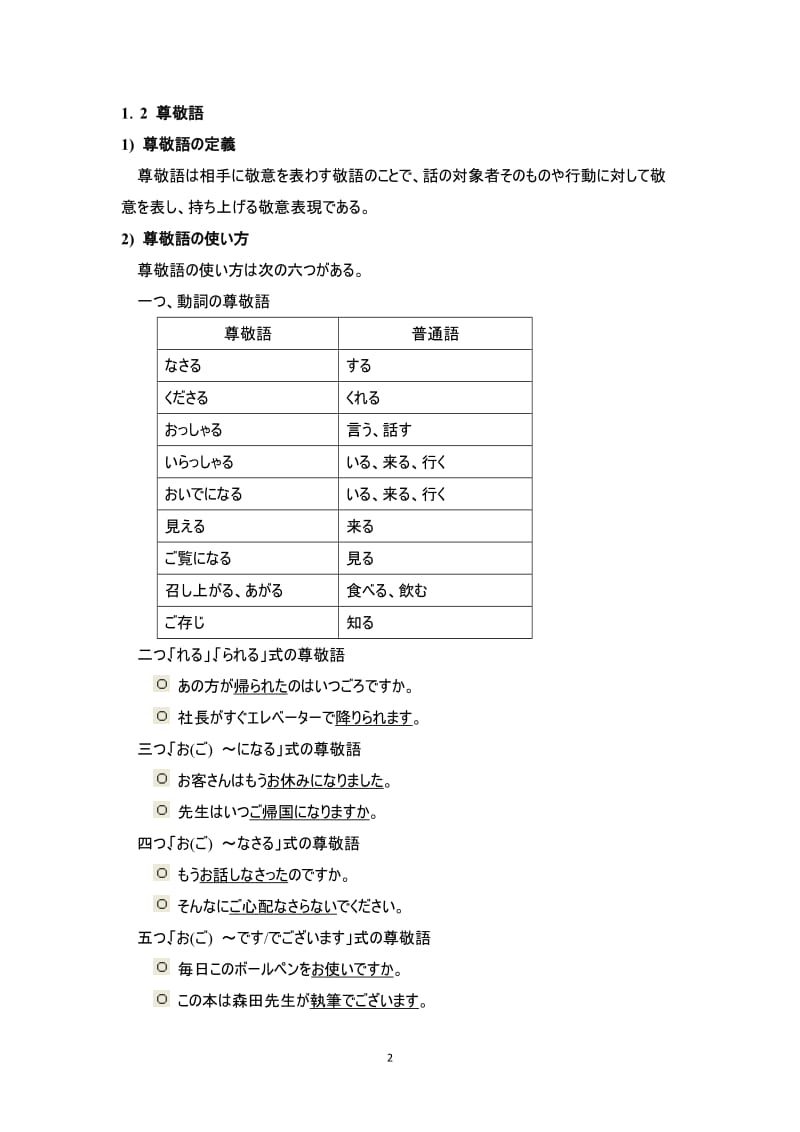 中国人の日本語学習者に見られる敬語の誤用について 敬语 日语专业毕业论文.doc_第2页