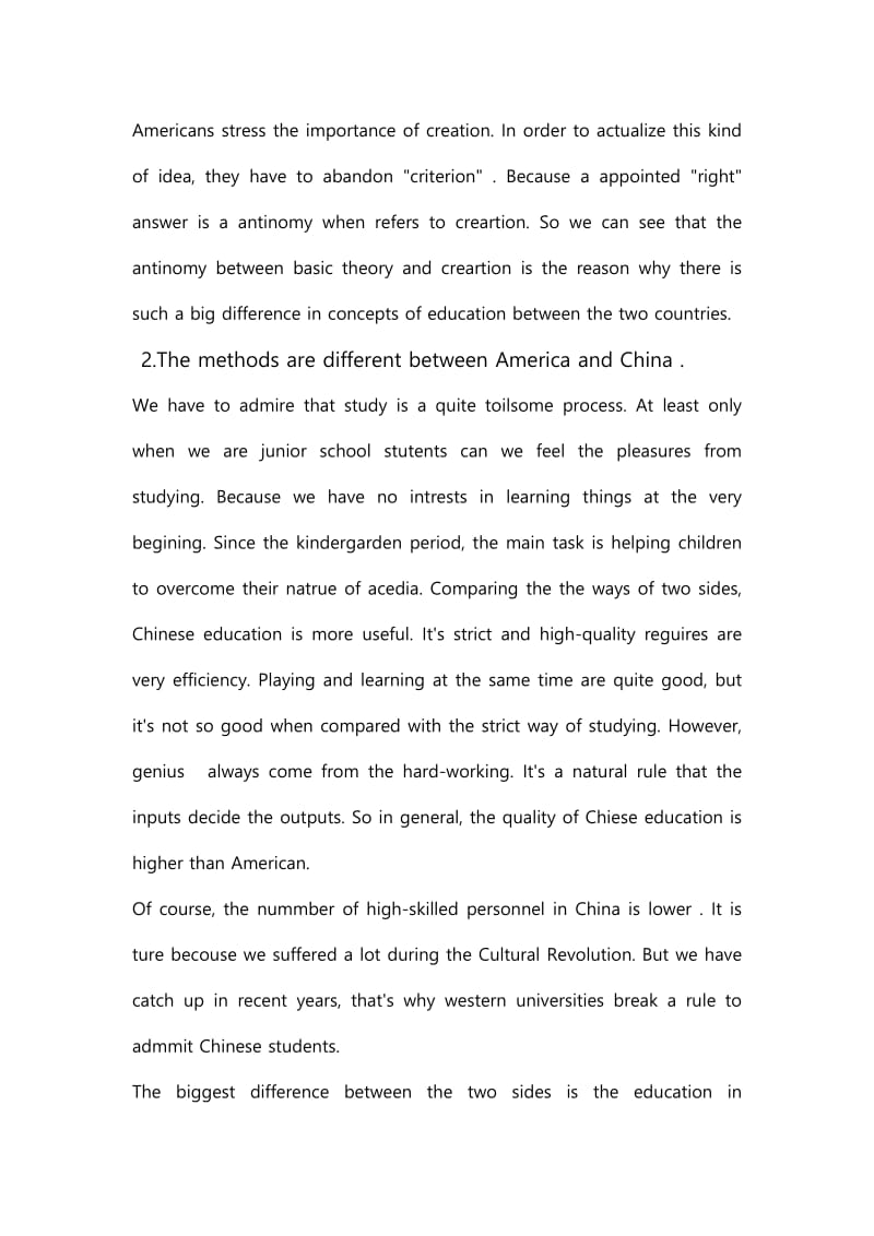 A Comparative Study on Education in America and China 英语论文.doc_第3页