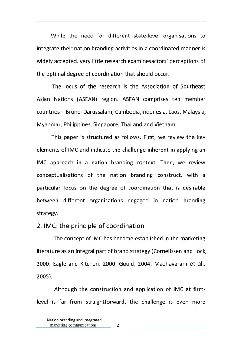 Nation branding and integrated marketing communications an ASEAN perspective 科技英语论文.docx_第2页