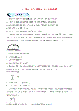 2019高考物理二轮复习小题狂做专练三重力弹力摩擦力力的合成与分解2.doc