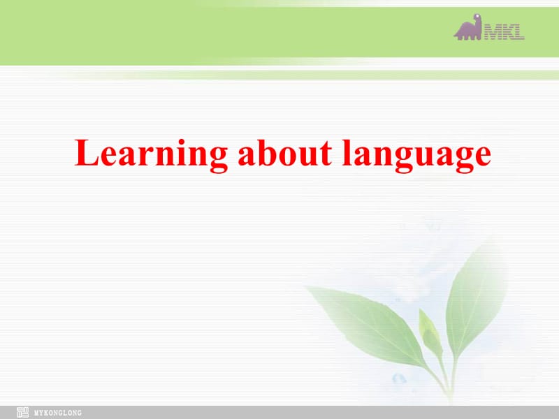 高中英语 Unit1Breaking records-Learning about language课件 新人教选修9.ppt_第1页
