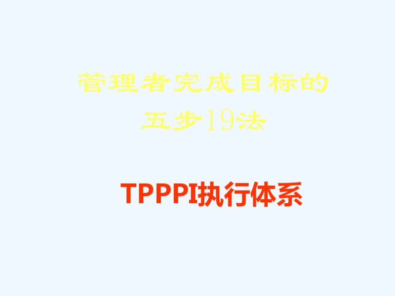 TPPPI达成目标的五步十九法.pdf_第1页