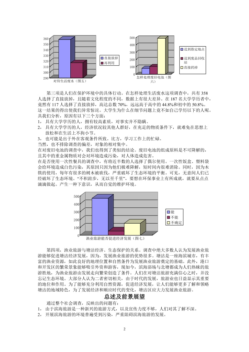 塘沽市民滨海旅游与生态意识的调查报告.doc_第2页