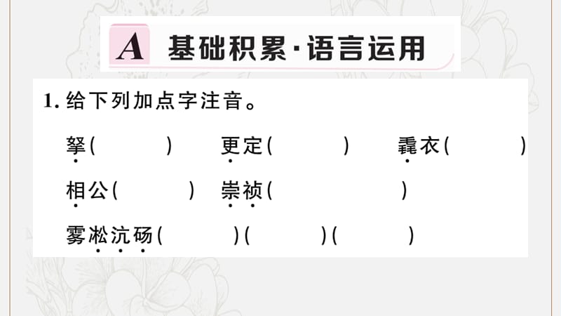 河南专版2019秋九年级语文上册第三单元12湖心亭看雪习题课件新人教版.pptx_第2页