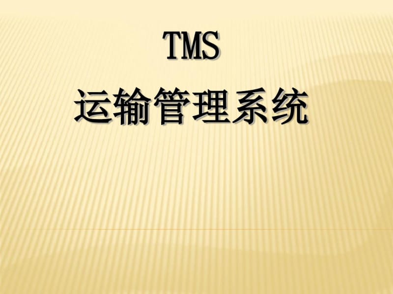 TMS运输管理系统剖析.pdf_第1页