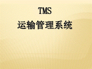 TMS运输管理系统剖析.pdf