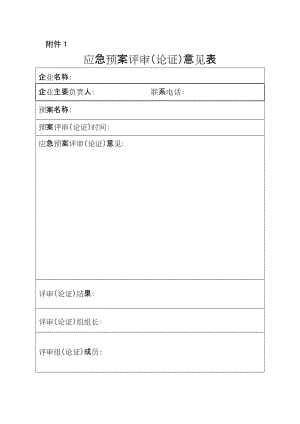 应急预案评审表.doc