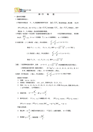 高三数学教案：第一节椭圆.pdf
