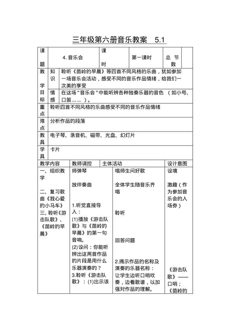 人音版小学音乐三年级下册教案(全册).pdf_第1页