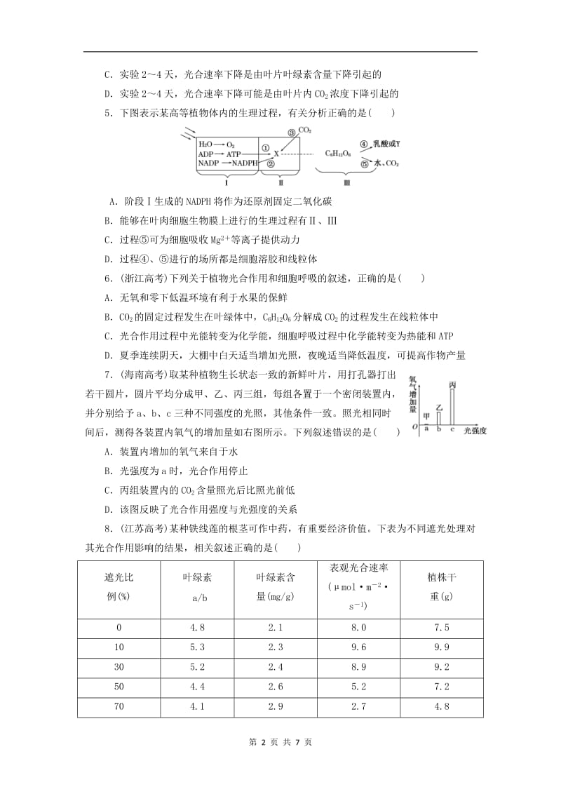 2019-2020学年高中生物课时跟踪检测十五含解析浙科版必修12.doc_第2页