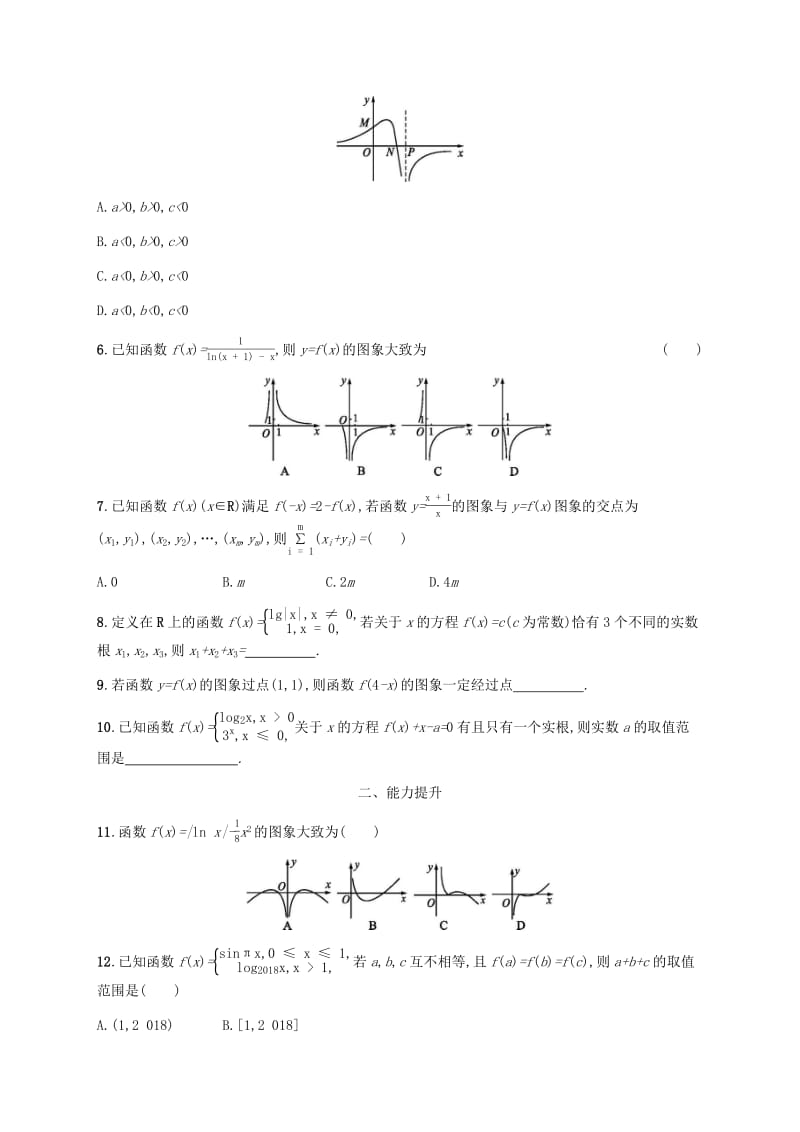 天津专用2020届高考数学一轮复习考点规范练11函数的图象含解析新人教A版.pdf_第2页