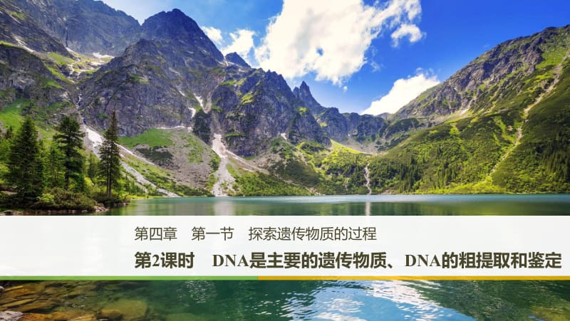 2019_2020学年高一苏教版生物必修二课件：4.1.2 DNA是主要的遗传物质、DNA的粗提取和鉴定 .pdf_第1页