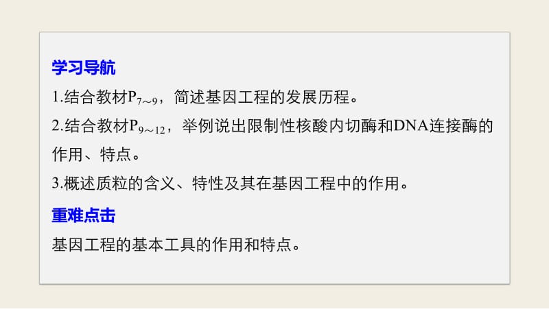 2019_2020学年高二苏教版生物选修三课件：1.1.1 基因工程的发展历程和工具 .pdf_第2页