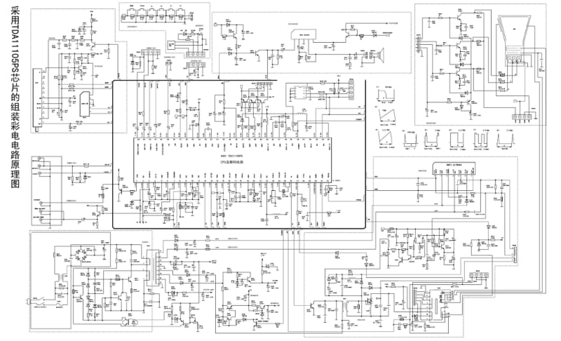 采用_TDA11105PS的组装彩电(11105_LA78040_TDA2003_分立电源)电路图.pdf_第1页