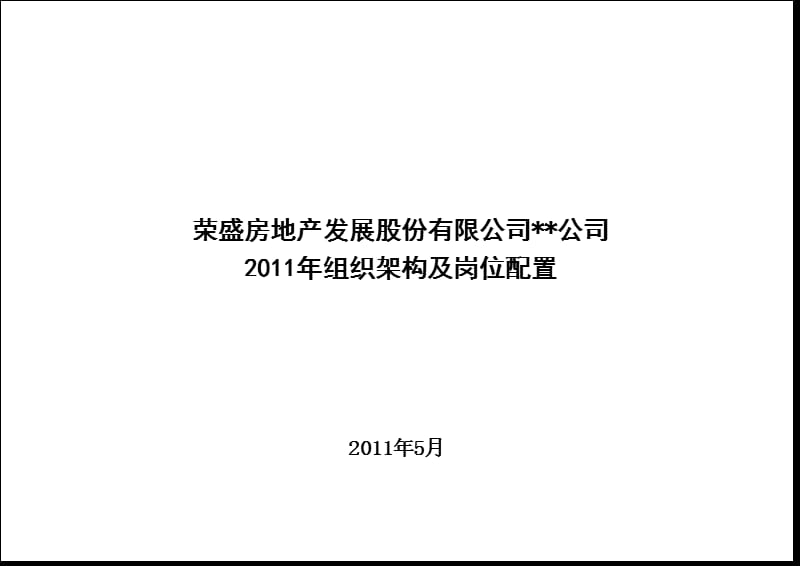 2012年房地产公司组织组织机构图模板.ppt_第1页