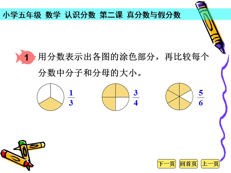 1.2真分数与假分数学习指南.ppt_第2页