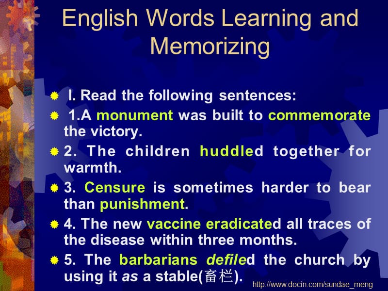 【英语学习】English Words Learning and Memorizing.ppt_第1页