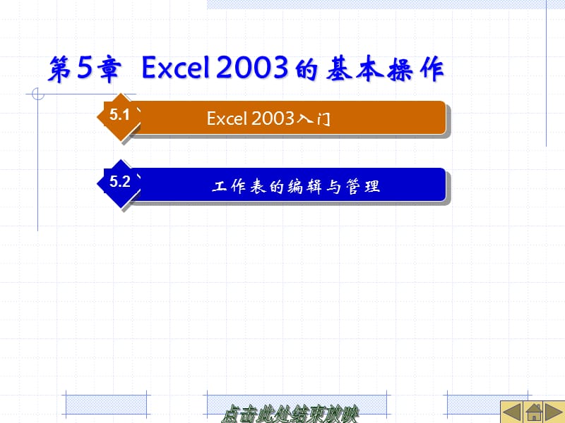 第5章Excel2003的基本操作.ppt_第1页