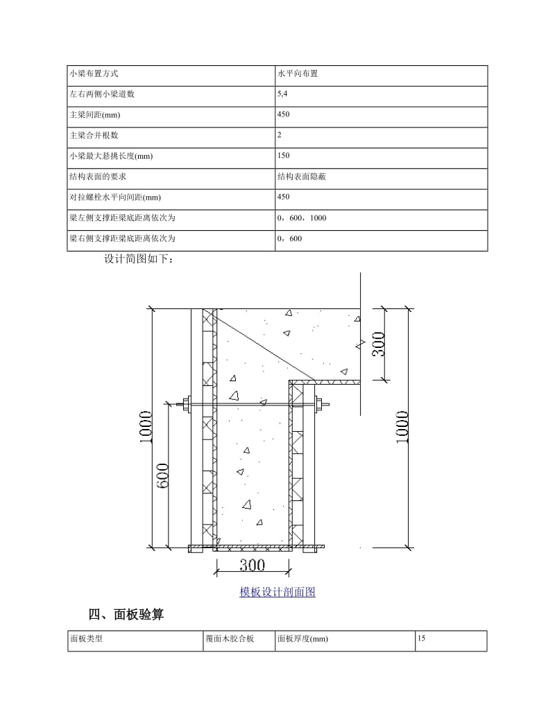 梁侧模板(300义×1000)计算书.doc_第2页