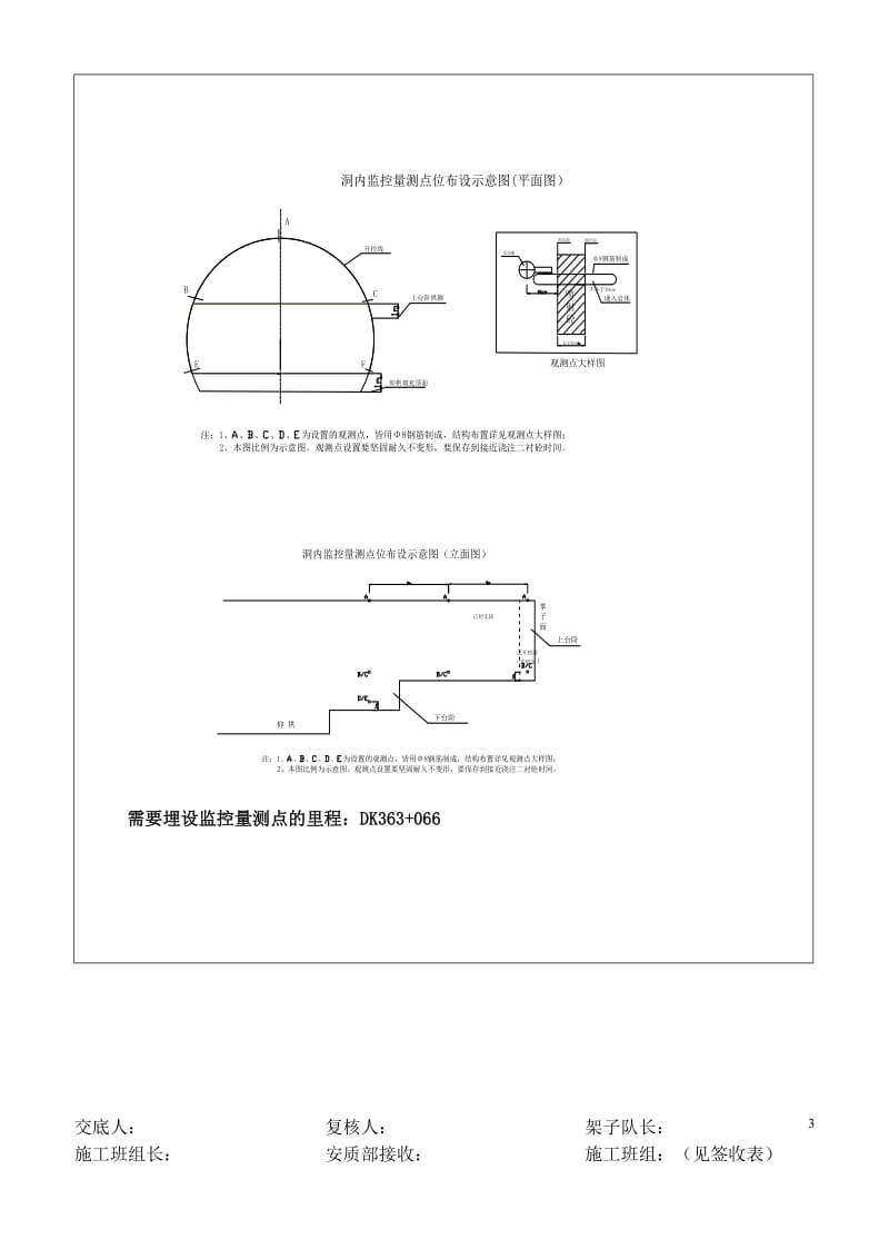 隧道洞内监控的量测点布设施工技术交底书1.doc_第3页