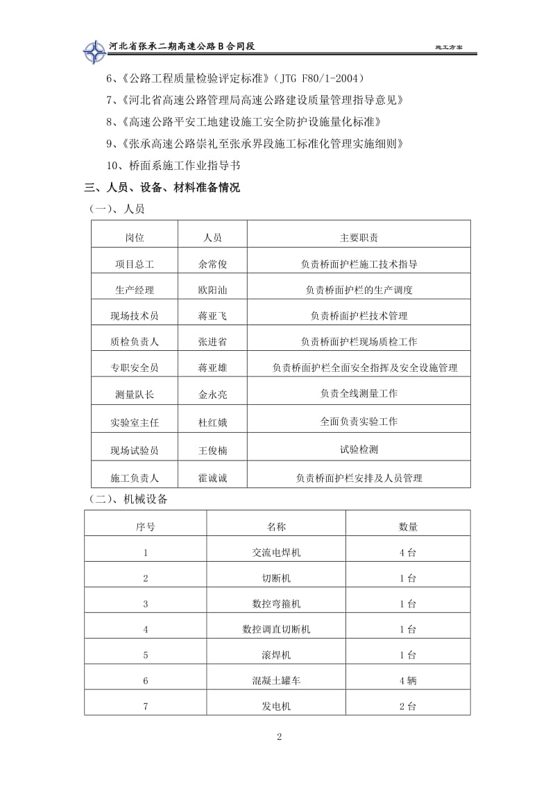 防撞护栏首件开工报告.doc_第2页