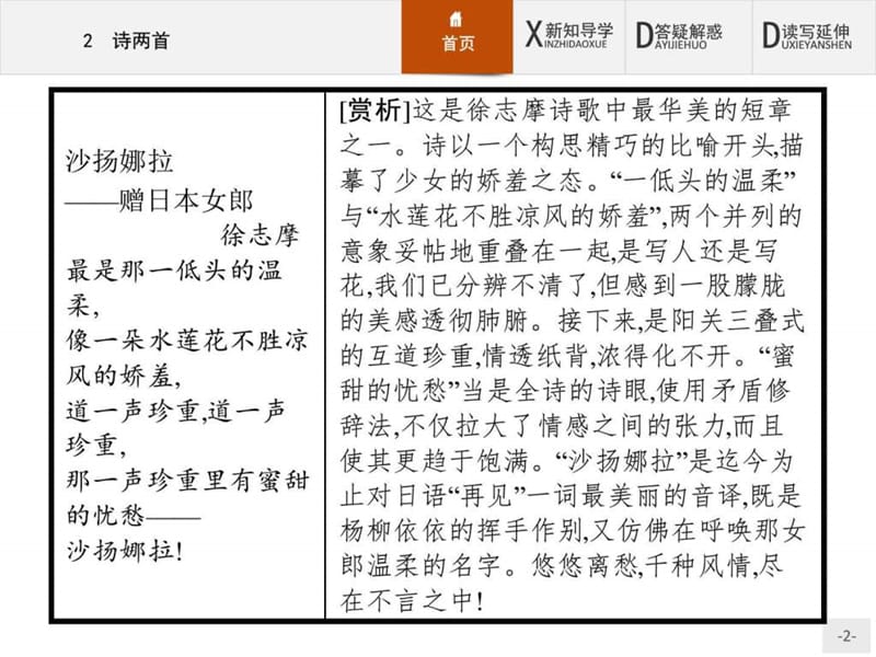 赢在课堂高中语文人教版必修1课件2 诗两首 (1).ppt_第2页