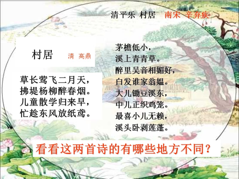 苏教版小学五年级语文上册《清平乐村居》.ppt_第2页