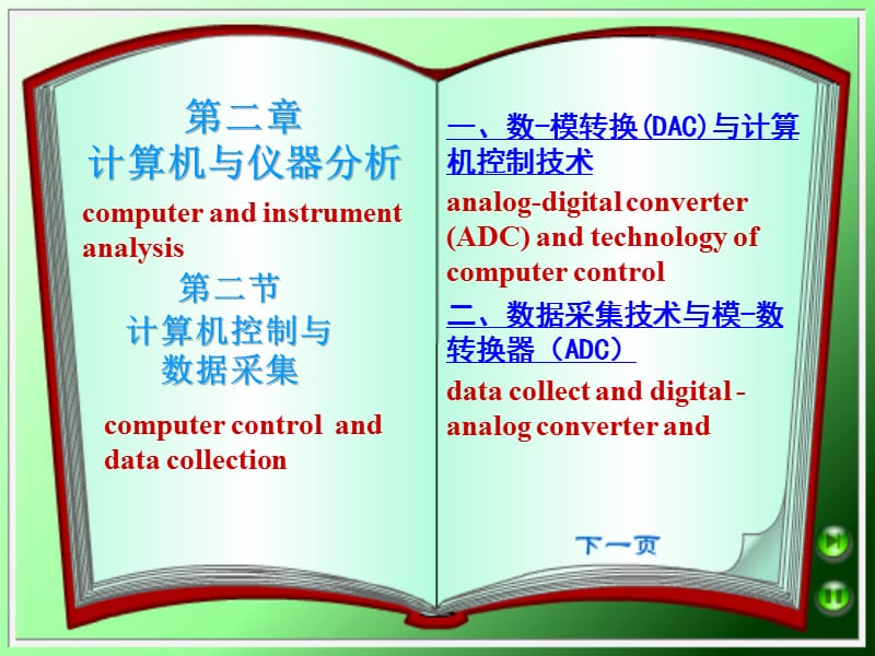 第二节数据采集与计算机控制第二章计算机与仪器分析.ppt_第1页