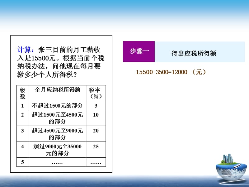 经济生活中的计算题系列微课之个税工资薪金所得.ppt_第3页