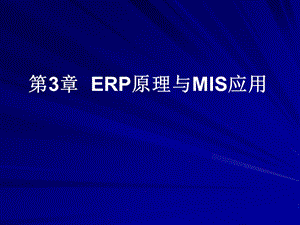 第ERP原理与MIS应用.ppt