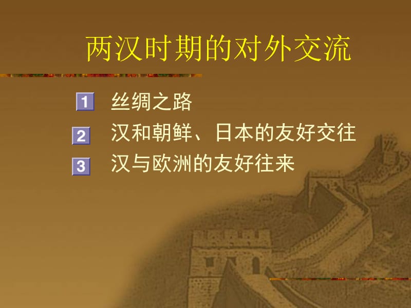 两汉时期的对外交流.ppt_第1页