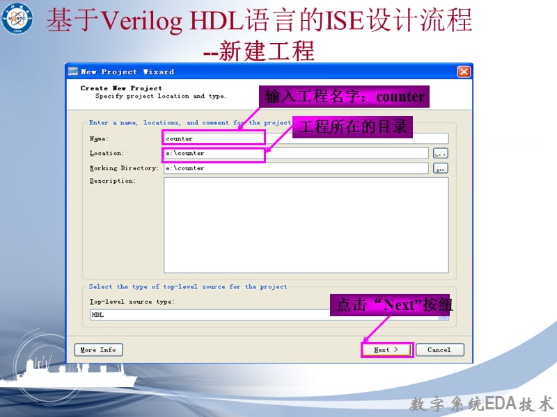 电子科技大学eda基于VerilogHDL语言的ISE设计流程.ppt_第3页